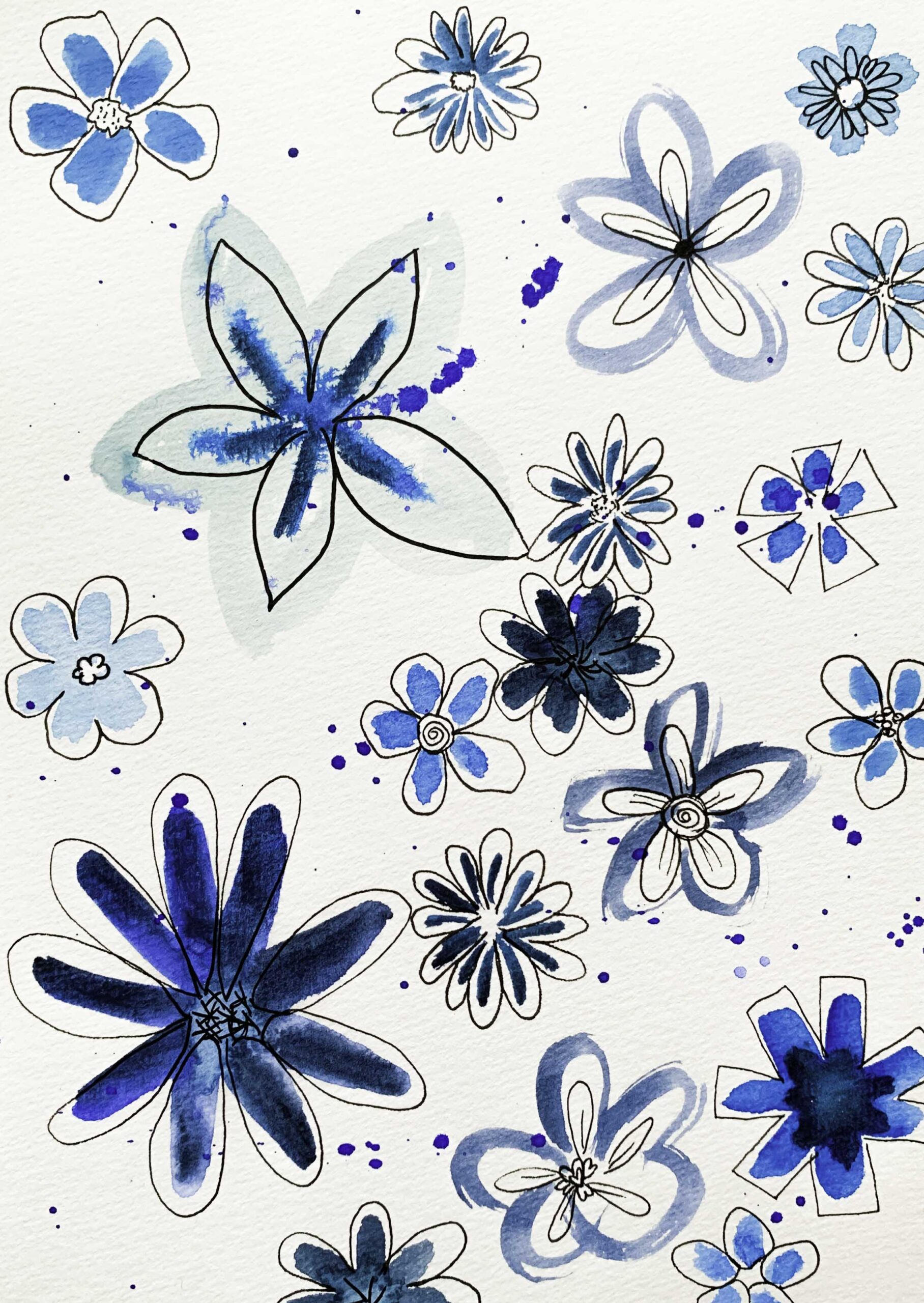 aquarel, handgemaakt, marina elisa, atelier, wenskaart