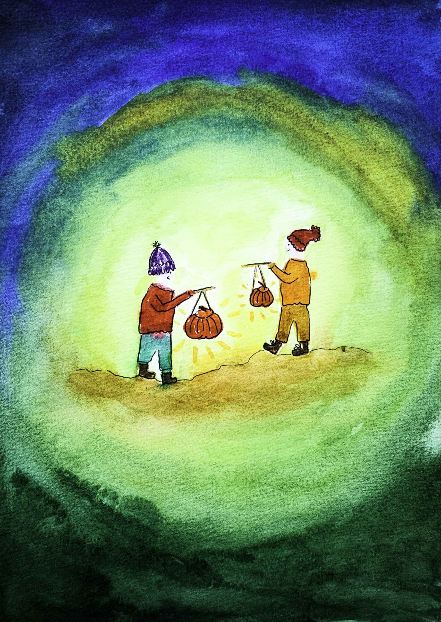 sint maarten, november, winter, herfst, handgemaakt, wenskaart, marina elisa